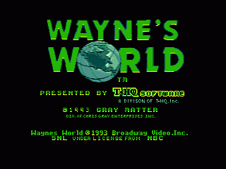 Wayne's World screenshot 4 for Sega Genesis